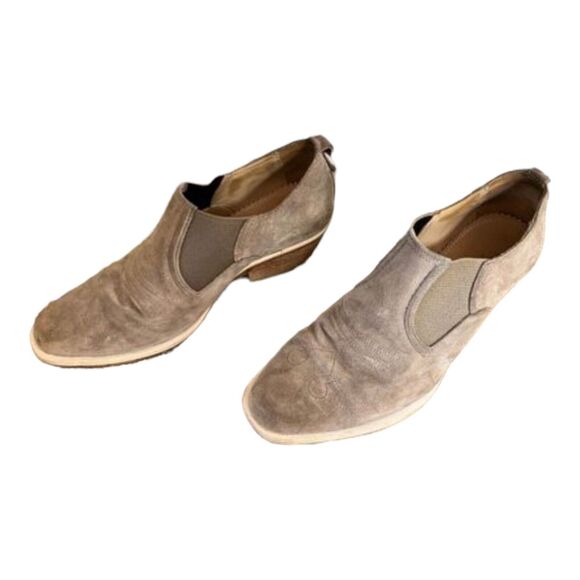 Rag & Bone Suede Ankle Chelsea BootsNeutralsSemi-Pointed ToesSize 8.5 39 - Picture 1 of 4